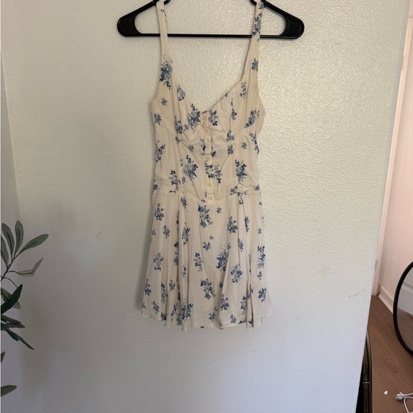 Reformation Dresses & Skirts - Reformation Cream and Blue Valencio Dress